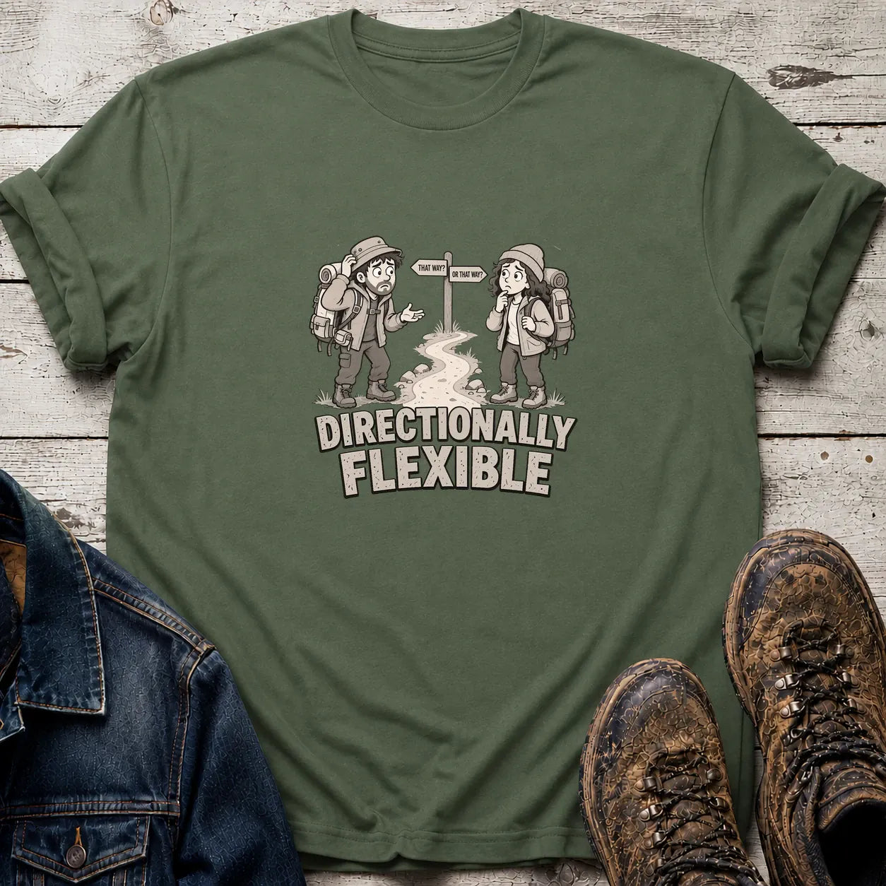 Directionally Flexible T-Shirt S / Military Green