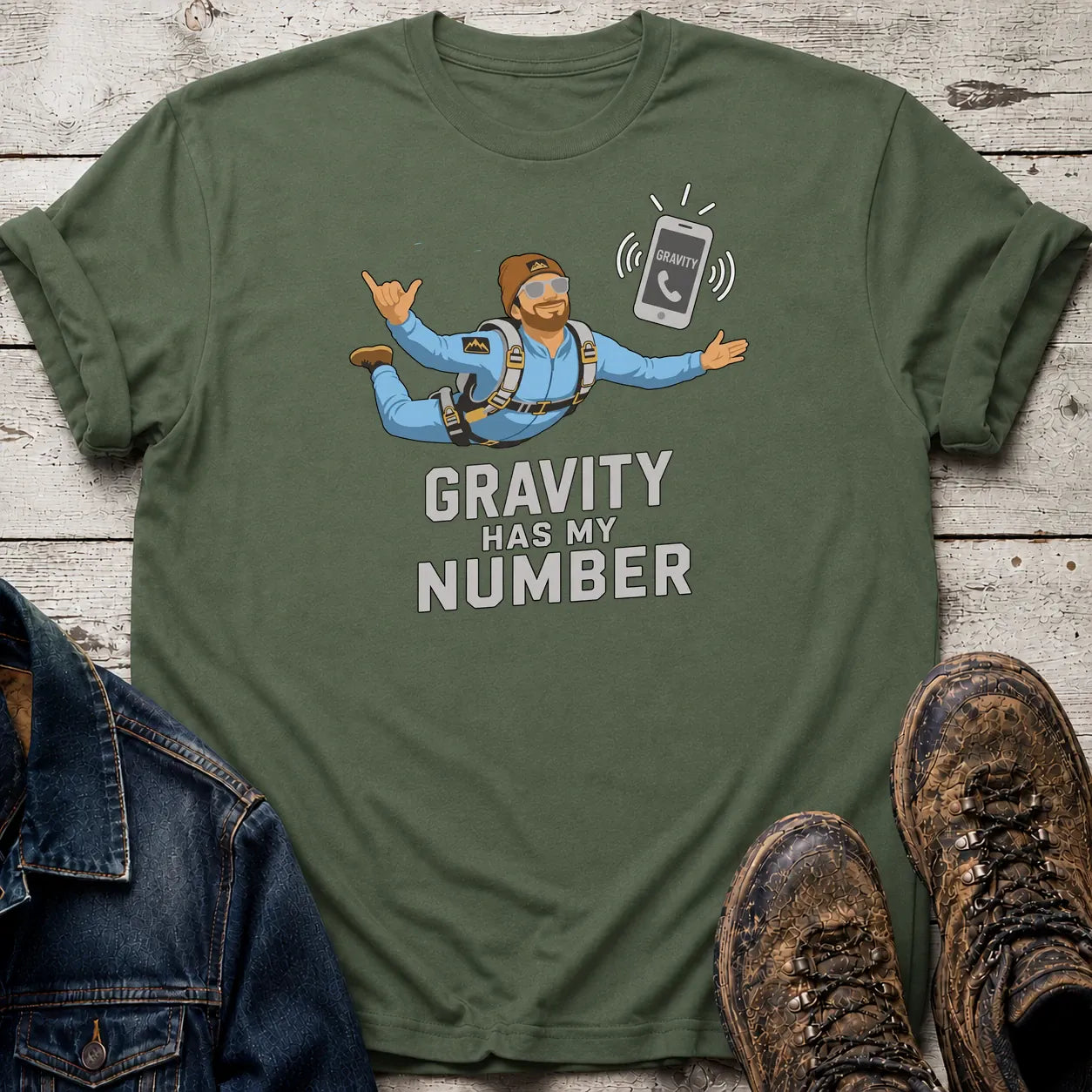 Gravity T-Shirt Military Green / S