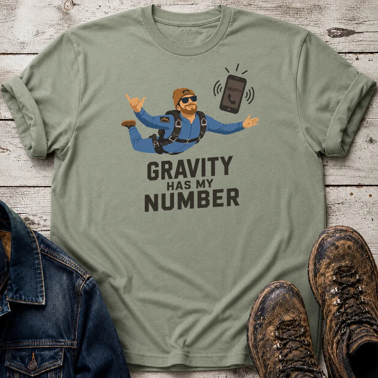 Gravity T-Shirt Sage / S