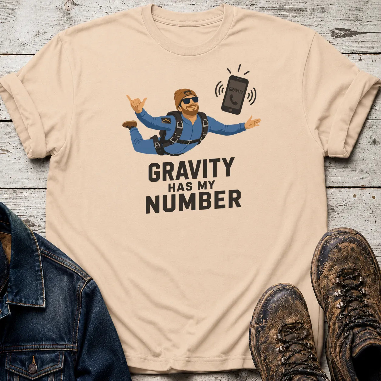 Gravity T-Shirt Sand / S