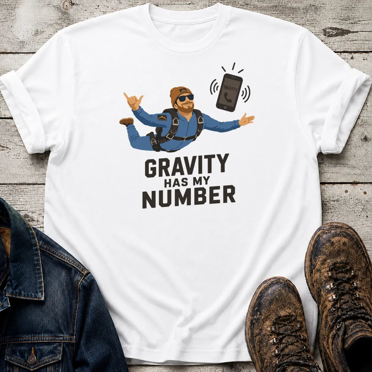 Gravity T-Shirt White / S