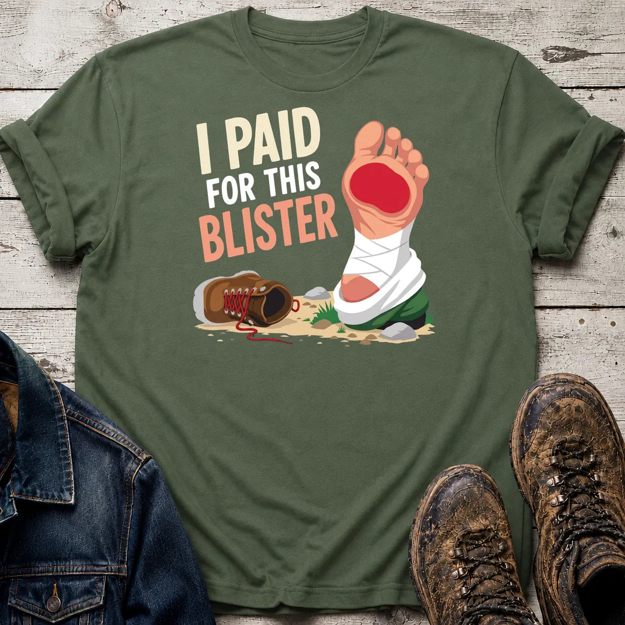 I Paid T-Shirt Military Green / S