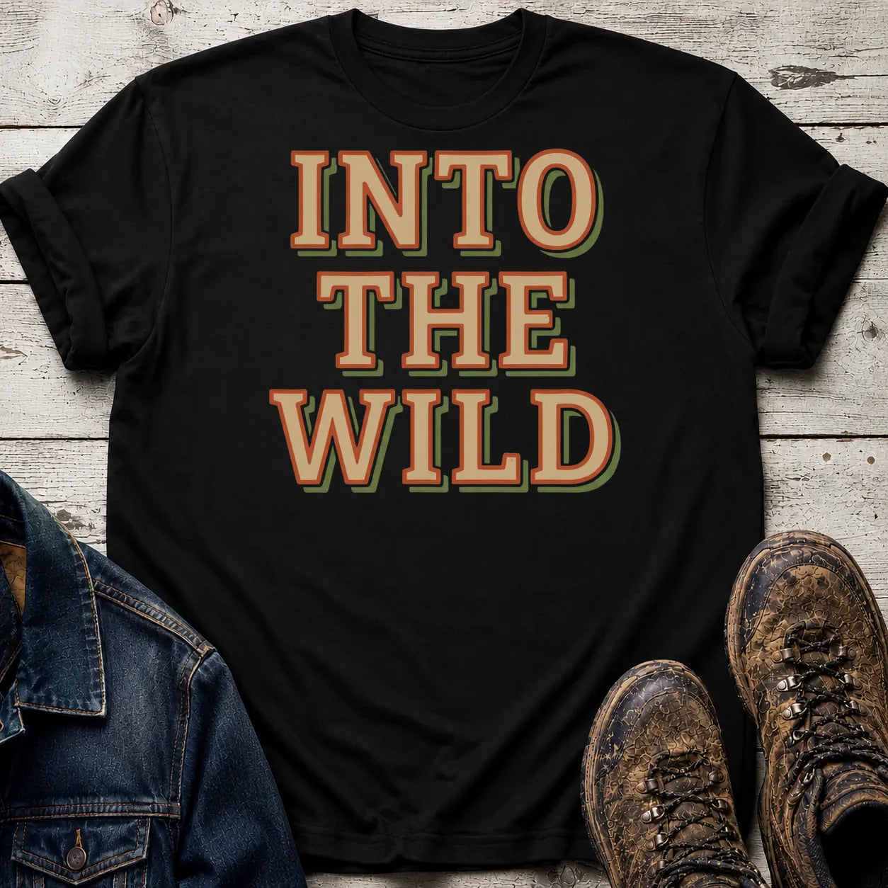 Into The Wild T-Shirt Black / S