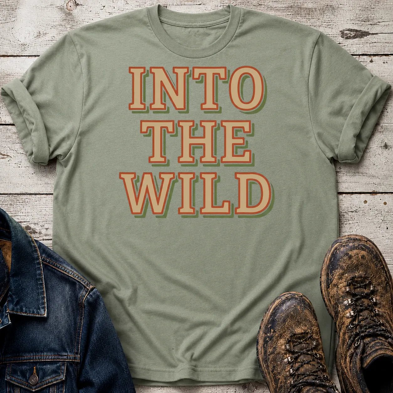 Into The Wild T-Shirt Sage / S
