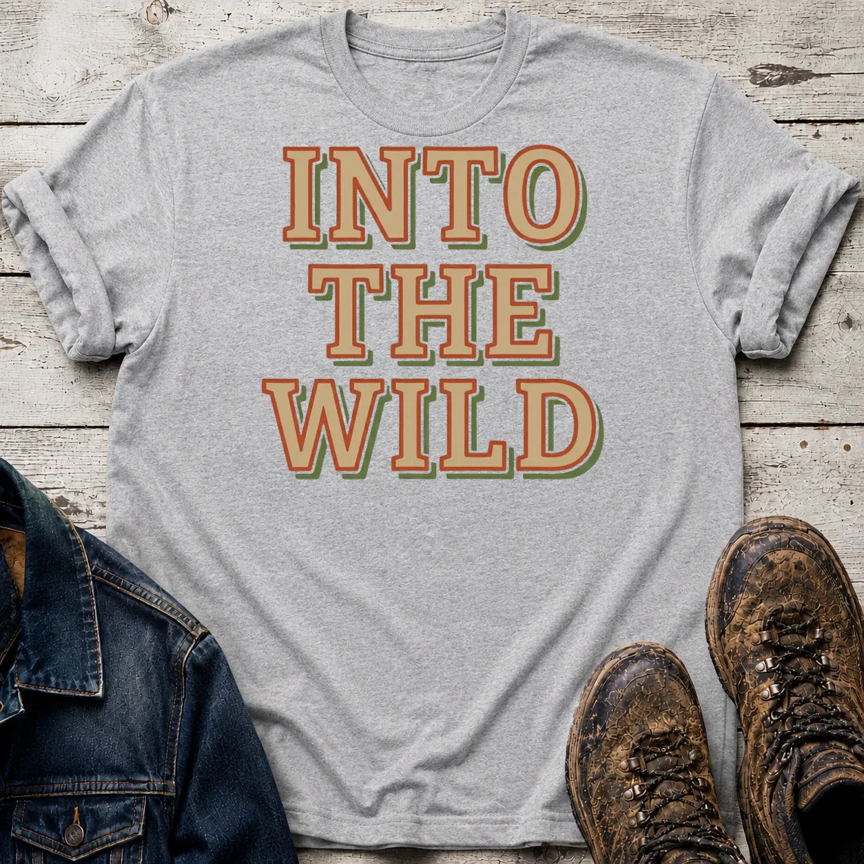 Into The Wild T-Shirt Sport Grey / S