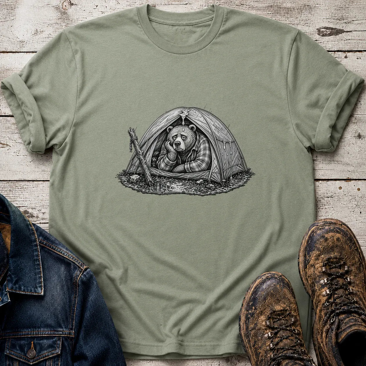 It's Raining T-Shirt S / Sage