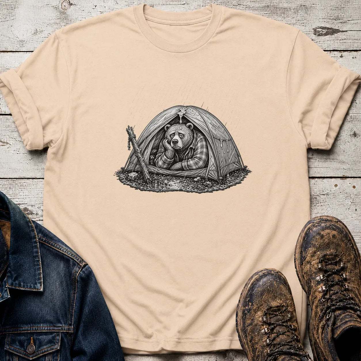 It's Raining T-Shirt S / Sand
