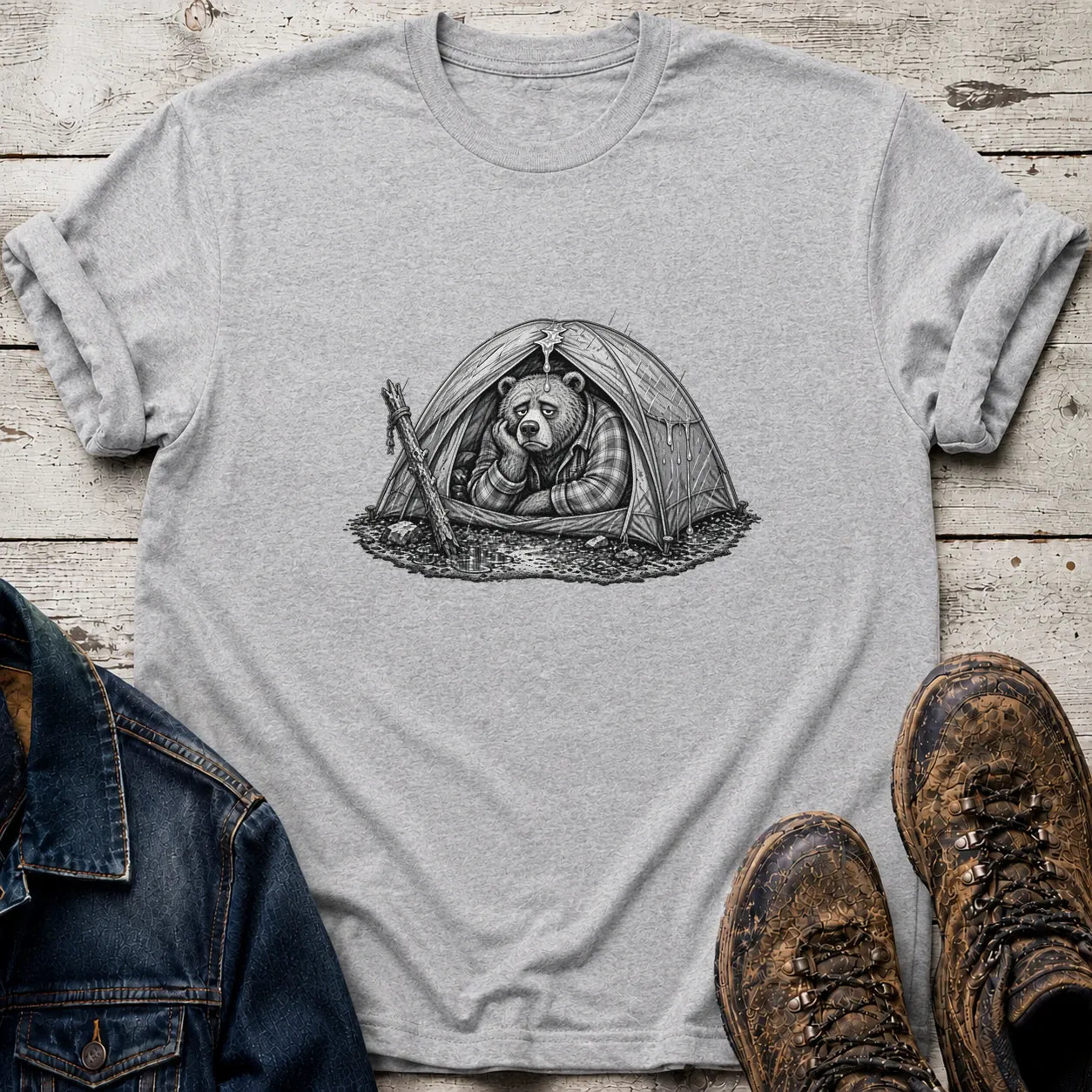 It's Raining T-Shirt S / Sport Grey