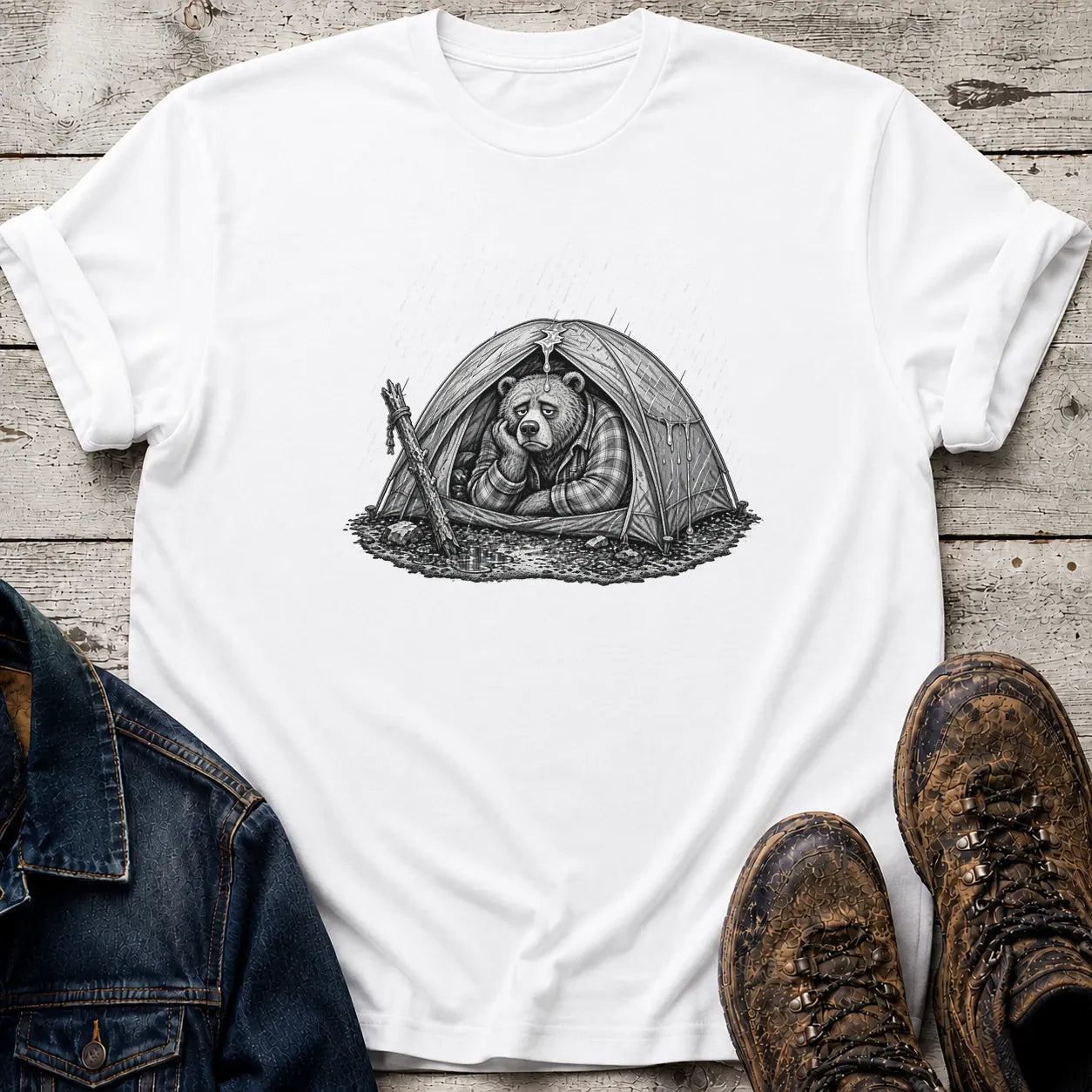 It's Raining T-Shirt S / White
