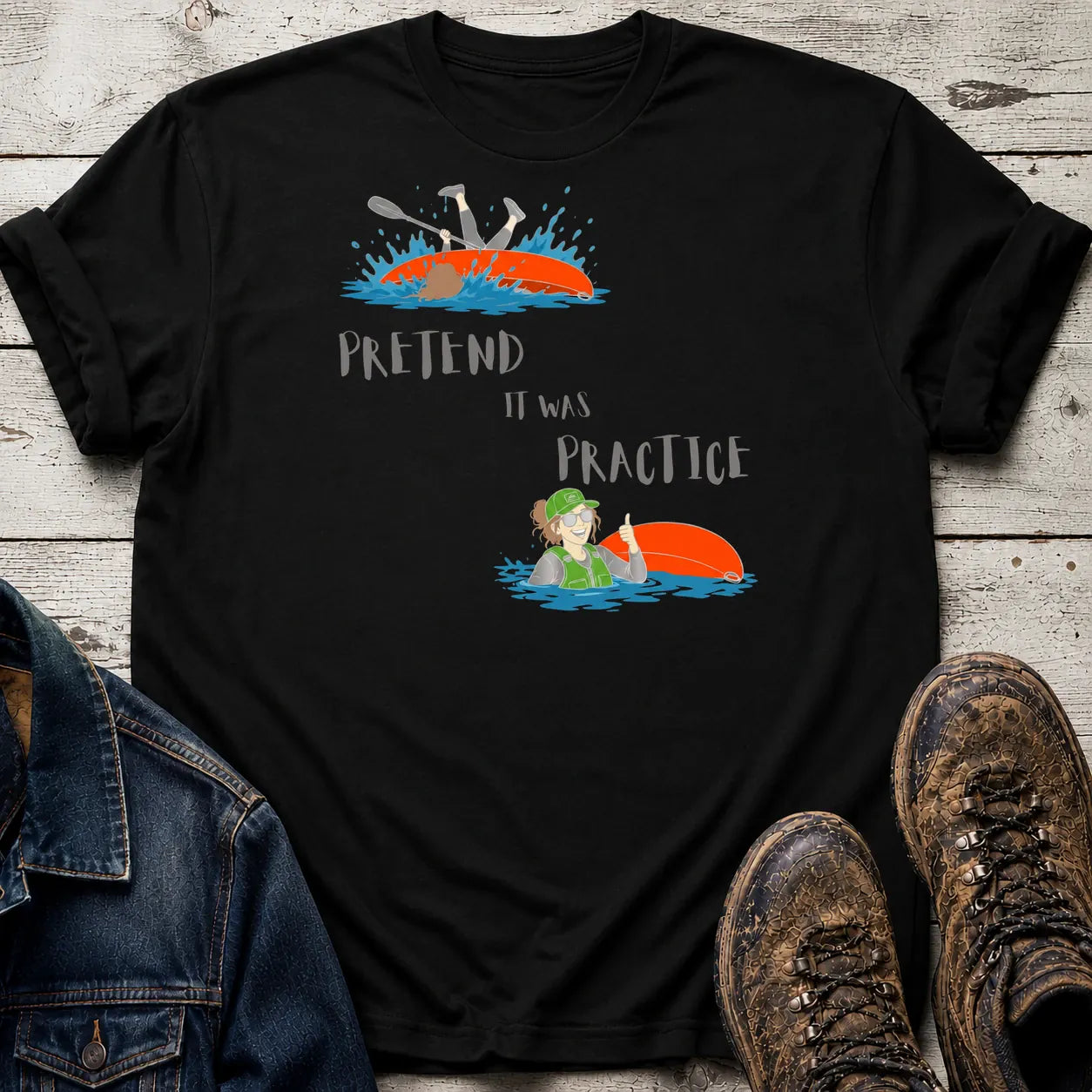 It Was Practice T-Shirt Black / S