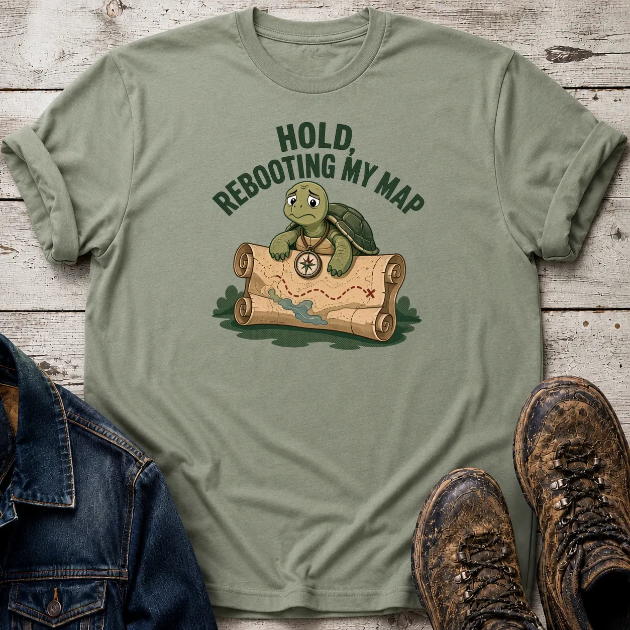 Map Reboot T-Shirt S / Sage