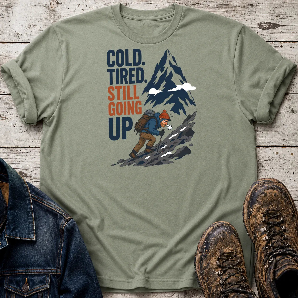 Still Going Up T-Shirt Sage / S
