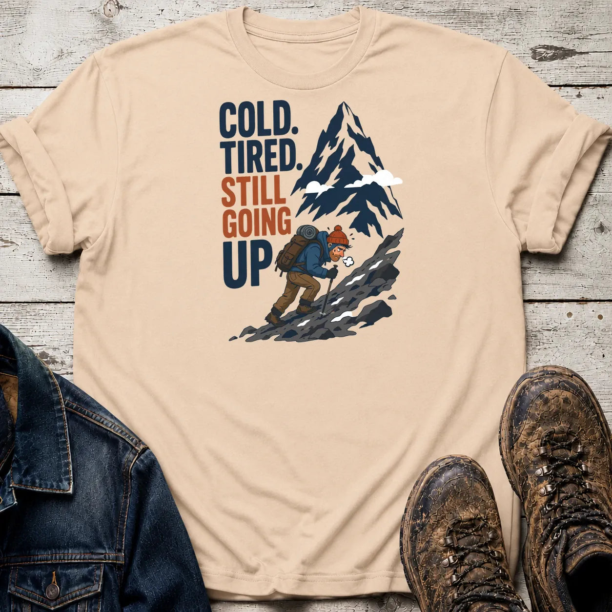 Still Going Up T-Shirt Sand / S