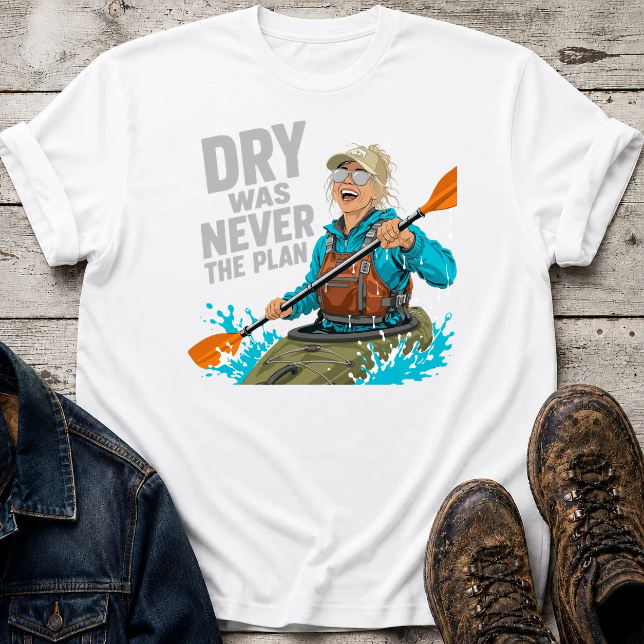 Wet Kayaker T-Shirt White / S